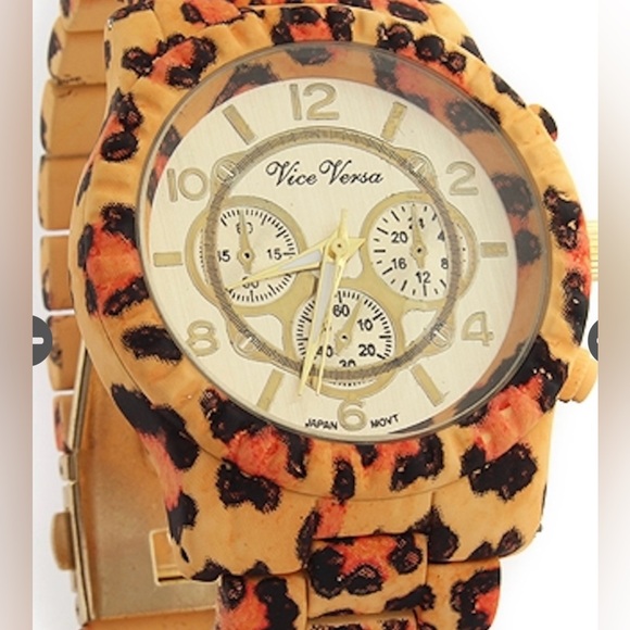 Vice Versa  Stainless Steel Chronograph Style,Japanese Quartz Designer Watch - Picture 1 of 3